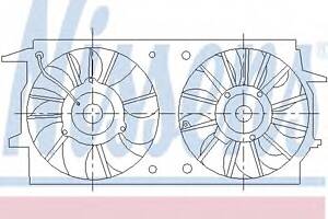 Вентилятор охолодження двигуна для моделей: CHEVROLET (ALERO)
