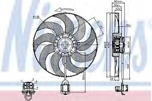 Вентилятор охлаждения двигателя для моделей: CHEVROLET (CRUZE, ORLANDO,CRUZE), OPEL (ASTRA,ASTRA,ASTRA,ZAFIRA,ASTRA,CAS