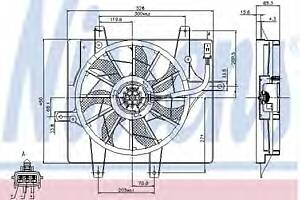 Вентилятор охолодження двигуна для моделей: CHRYSLER (PT-CRUISER, PT-CRUISER)