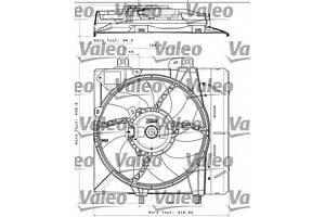 Вентилятор охлаждения двигателя для моделей: CITROËN (C3, C3,C2,C3,DS3,C2,C-ELYSEE,DS3), MITSUBISHI (ASX), PEUGEOT (100