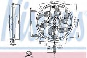 Вентилятор охлаждения двигателя для моделей: CITROËN (C4, C4,C4,C4,C4,C4,DS4)