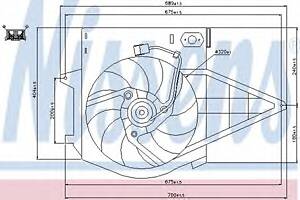 Вентилятор охлаждения двигателя для моделей: CITROËN (EVASION, JUMPY,JUMPY), FIAT (ULYSSE,SCUDO,SCUDO), LANCIA (ZETA),