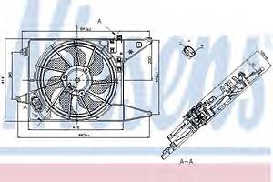 Вентилятор охолодження двигуна для моделей: DACIA (LOGAN, LOGAN, SANDERO, LOGAN, LOGAN), RENAULT (LOGAN, LOGAN, SANDERO-STE