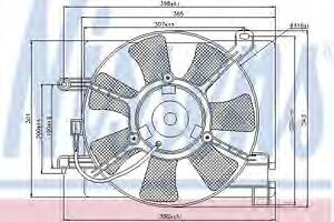 Вентилятор охлаждения двигателя для моделей: DAEWOO (MATIZ)
