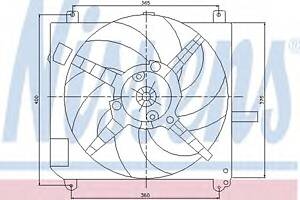 Вентилятор охлаждения двигателя для моделей: FIAT (BRAVA, BRAVO,MAREA,MULTIPLA)