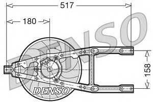 Вентилятор для охолодження двигуна для моделей:FIAT (CINQUECENTO,SEICENTO,SEICENTO)