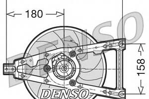 Вентилятор для охолодження двигуна для моделей:FIAT (CINQUECENTO)