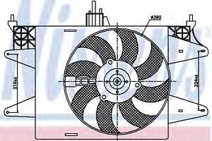 Вентилятор охолодження двигуна для моделей: FIAT (DOBLO, DOBLO)