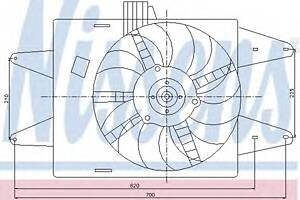 Вентилятор охлаждения двигателя для моделей: FIAT (DOBLO, DOBLO)