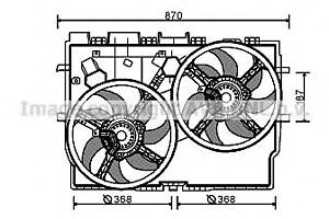 Вентилятор охолодження двигуна для моделей: FIAT (DUCATO, DUCATO, DUCATO)