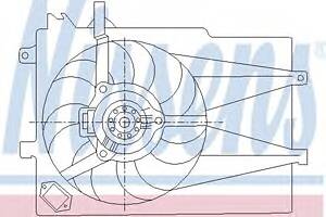 Вентилятор охлаждения двигателя для моделей: FIAT (PALIO, PALIO,SIENA)