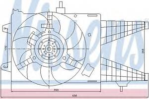Вентилятор охлаждения двигателя для моделей: FIAT (PUNTO, PUNTO,IDEA), LANCIA (YPSILON)