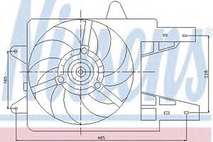 Вентилятор охлаждения двигателя для моделей: FIAT (PUNTO, PUNTO,PUNTO)