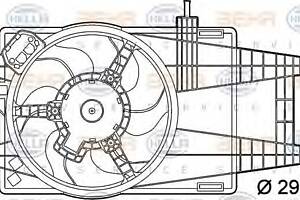 Вентилятор охлаждения двигателя для моделей: FIAT (PUNTO)