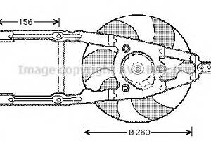 Вентилятор охлаждения двигателя для моделей: FIAT (SEICENTO, SEICENTO)
