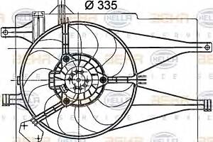 Вентилятор охолодження двигуна для моделей: FIAT (SIENA)