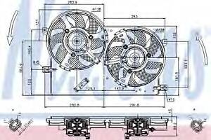 Вентилятор охлаждения двигателя для моделей: FIAT (STRADA, SIENA)
