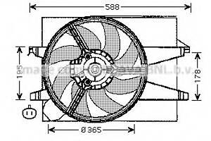 Вентилятор для охолодження двигуна для моделей:FORD (FIESTA,FUSION,FIESTA), MAZDA (2)