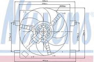Вентилятор охолодження двигуна для моделей: FORD (KA, STREET, KA)