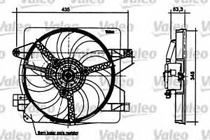 Вентилятор охлаждения двигателя для моделей: FORD (KA)
