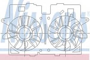 Вентилятор для охолодження двигуна для моделей:FORD (MAVERICK), MAZDA (TRIBUTE)