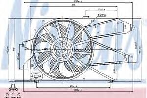 Вентилятор охолодження двигуна для моделей: FORD (MONDEO, MONDEO, MONDEO, MONDEO, MONDEO, MONDEO)