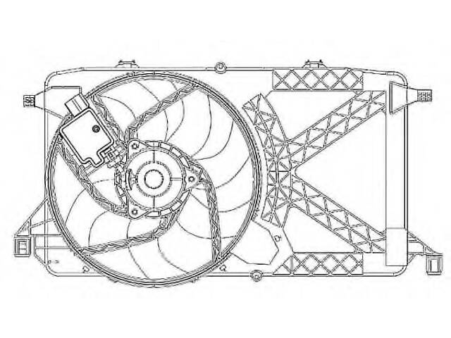 Вентилятор охлаждения двигателя для моделей: FORD (TRANSIT, TRANSIT,TRANSIT,TRANSIT)