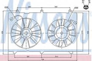 Вентилятор охлаждения двигателя для моделей: HONDA (ACCORD, ACCORD,ACCORD)
