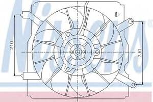 Вентилятор охлаждения двигателя для моделей: HONDA (CIVIC)