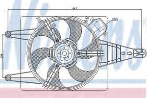Вентилятор для охолодження двигуна для моделей:LANCIA (LYBRA,LYBRA)