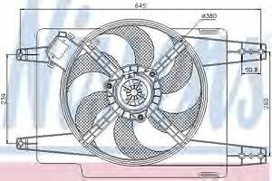 Вентилятор для охолодження двигуна для моделей:LANCIA (LYBRA,LYBRA)