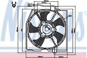 Вентилятор охлаждения двигателя для моделей: MAZDA (323)