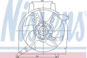 Вентилятор охолодження двигуна для моделей: MAZDA (DEMIO)