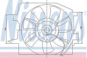 Вентилятор охлаждения двигателя  для моделей: MAZDA (FAMILIA, 323)