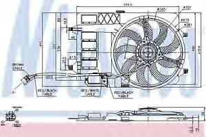 Вентилятор охолодження двигуна для моделей: MINI (COOPER, CABRIO)