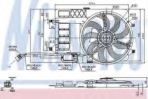 Вентилятор охлаждения двигателя для моделей: MINI (COOPER, CABRIO)