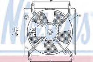 Вентилятор для охолодження двигуна для моделей:MITSUBISHI (ECLIPSE,ECLIPSE)