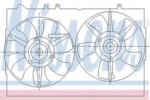 Вентилятор охолодження двигуна для моделей: MITSUBISHI (OUTLANDER)