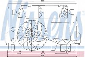 Вентилятор охолодження двигуна для моделей: NISSAN (INTERSTAR, INTERSTAR, PRIMASTAR, INTERSTAR), OPEL (MOVANO, MOVANO, MOV