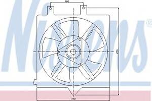Вентилятор охлаждения двигателя для моделей: NISSAN (PRIMERA, PRIMERA,PRIMERA)
