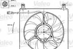 Вентилятор для охолодження двигуна для моделей:OPEL (AGILA), VAUXHALL (AGILA)