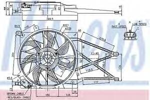 Вентилятор охлаждения двигателя для моделей: OPEL (ASTRA, ASTRA,ASTRA,ZAFIRA,ASTRA,ASTRA,ASTRA), VAUXHALL (ASTRA,ASTRA,