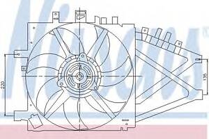 Вентилятор охлаждения двигателя для моделей: OPEL (CORSA, COMBO,CORSA,COMBO), VAUXHALL (CORSA,CORSAVAN,COMBO)