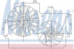 Вентилятор охлаждения двигателя для моделей: OPEL (MERIVA), VAUXHALL (MERIVA)