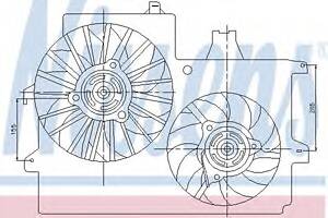 Вентилятор для охолодження двигуна для моделей:OPEL (MERIVA), VAUXHALL (MERIVA)