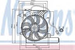 Вентилятор охлаждения двигателя для моделей: OPEL (MERIVA)