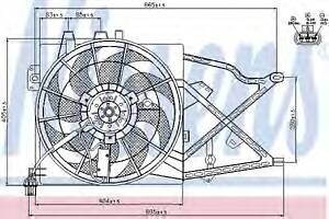 Вентилятор охлаждения двигателя для моделей: OPEL (VECTRA, VECTRA,VECTRA), VAUXHALL (VECTRA,VECTRA,VECTRA)