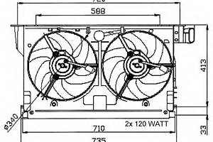 Вентилятор охлаждения двигателя для моделей: PEUGEOT (406, 406,PARTNER,406)