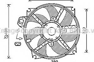 Вентилятор охолодження двигуна для моделей: RENAULT (MEGANE, MEGANE, MEGANE, SCENIC, GRAND-SCENIC, MEGANE)