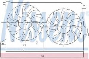Вентилятор охлаждения двигателя для моделей: SAAB (9-3, 9-3)